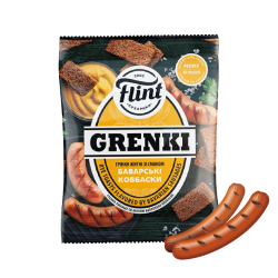 Гренки со вкусом баварских колбасок, 70г "Flint"